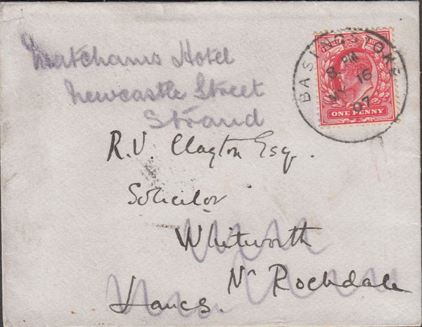 98846 - 1907 BASINGSTOKE SKELETON CANCELLATION.