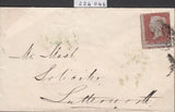 99176 - 1854 DIE 1 1D PL.163 S.C.16 (SG17) (RL) ON COVER.