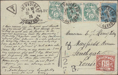 99311 - 1925 UNDERPAID MAIL FRANCE TO LONDON.