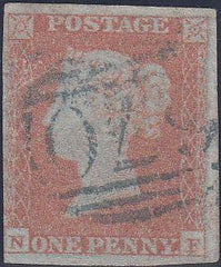 99327 - PL.119 (NF) (SG8)/BLUE "670" NUMERAL OF ST. AUSTELL (CORNWALL) (SPEC B1xb CAT £250).