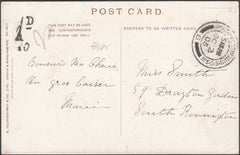 99649 - 1905 UNPAID MAIL SOUTH KENSINGTON.