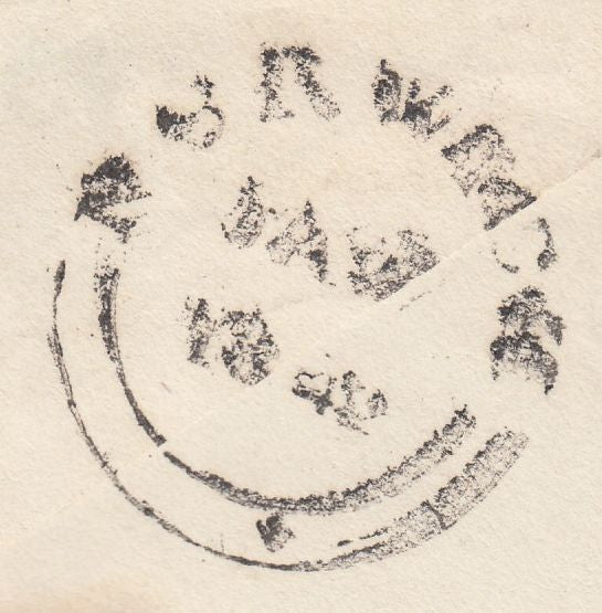 99708 - 1842 NORFOLK/NORWICH 'PREPAID' HAND STAMP (NK211)/ GURNEY'S BANKING