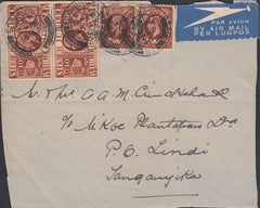 99735 - 1936 MAIL EDINBURGH TO LINDI, TANGANYIKA.