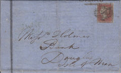 99794 - 1856 EXCEPTIONAL PRINTED MATTER DOCUMENT TO THE ISLE OF MAN.