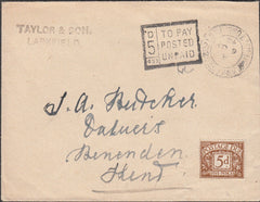 99803 - 1943 UNPAID MAIL.