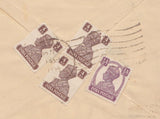 99818 - 1946 MAIL INDIA TO LONDON WITH INDIAN ISSUES ON REVERSE.