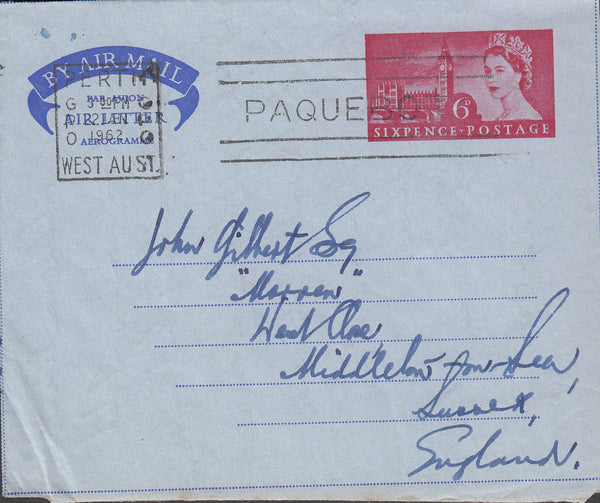 99829 - 1962 PAQUEBOT.
