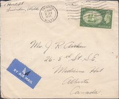 99896 - 1954 MAIL SWINDON TO CANADA.